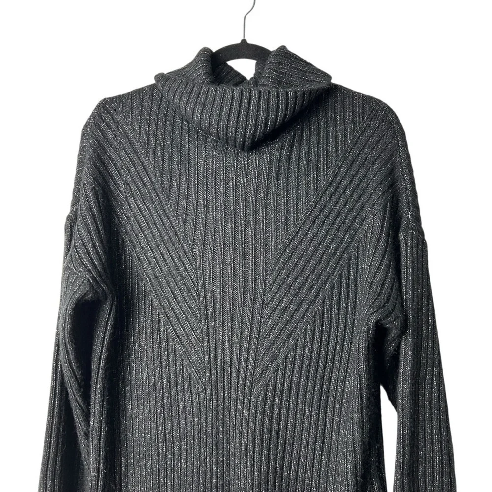 Tahari Black Cowl Neck Sweater Dress L - Picture 3 of 6